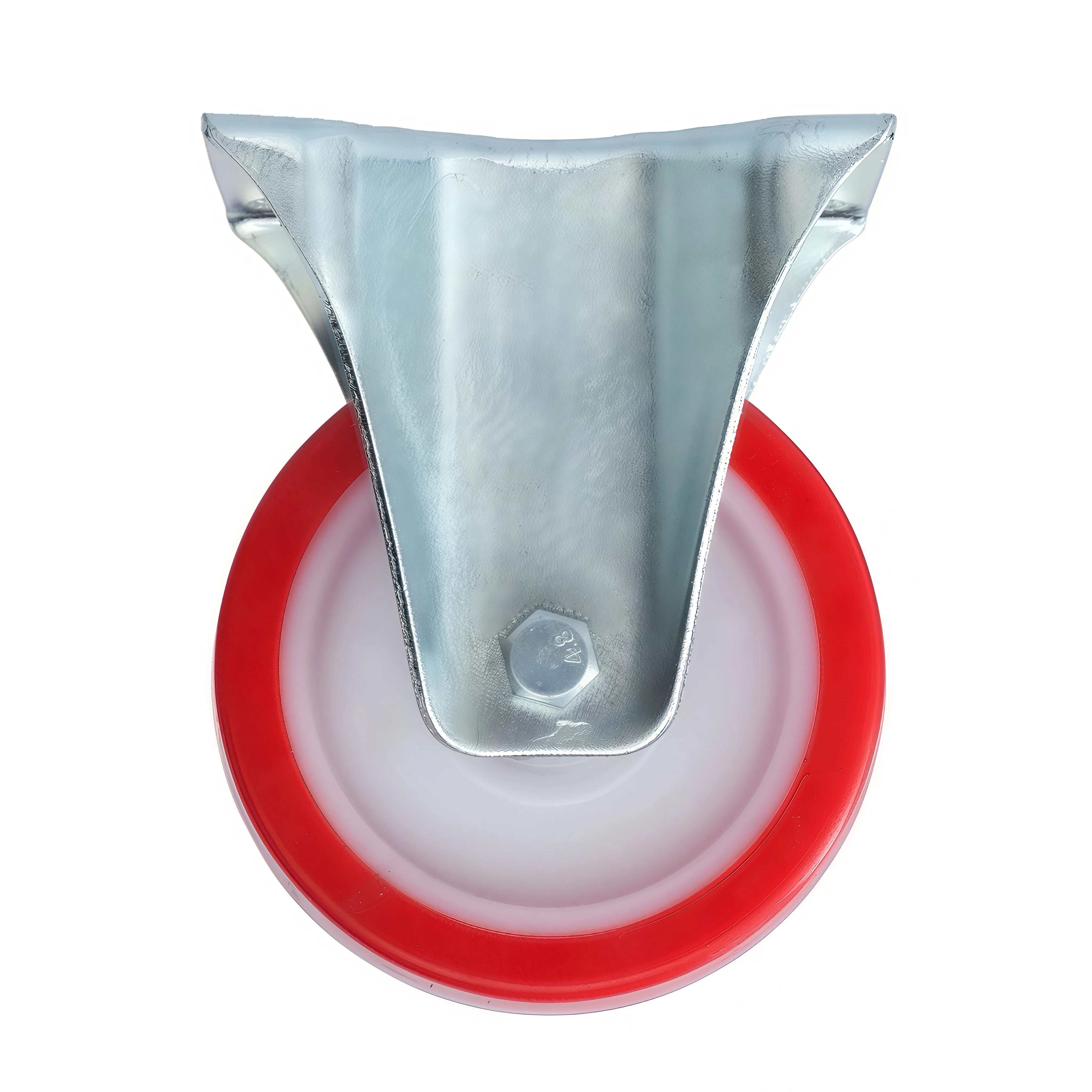 FPp 46 - Полиуретановое колесо 100 мм (площадка, неповорот, обод PP, двойной шарикоподш.)