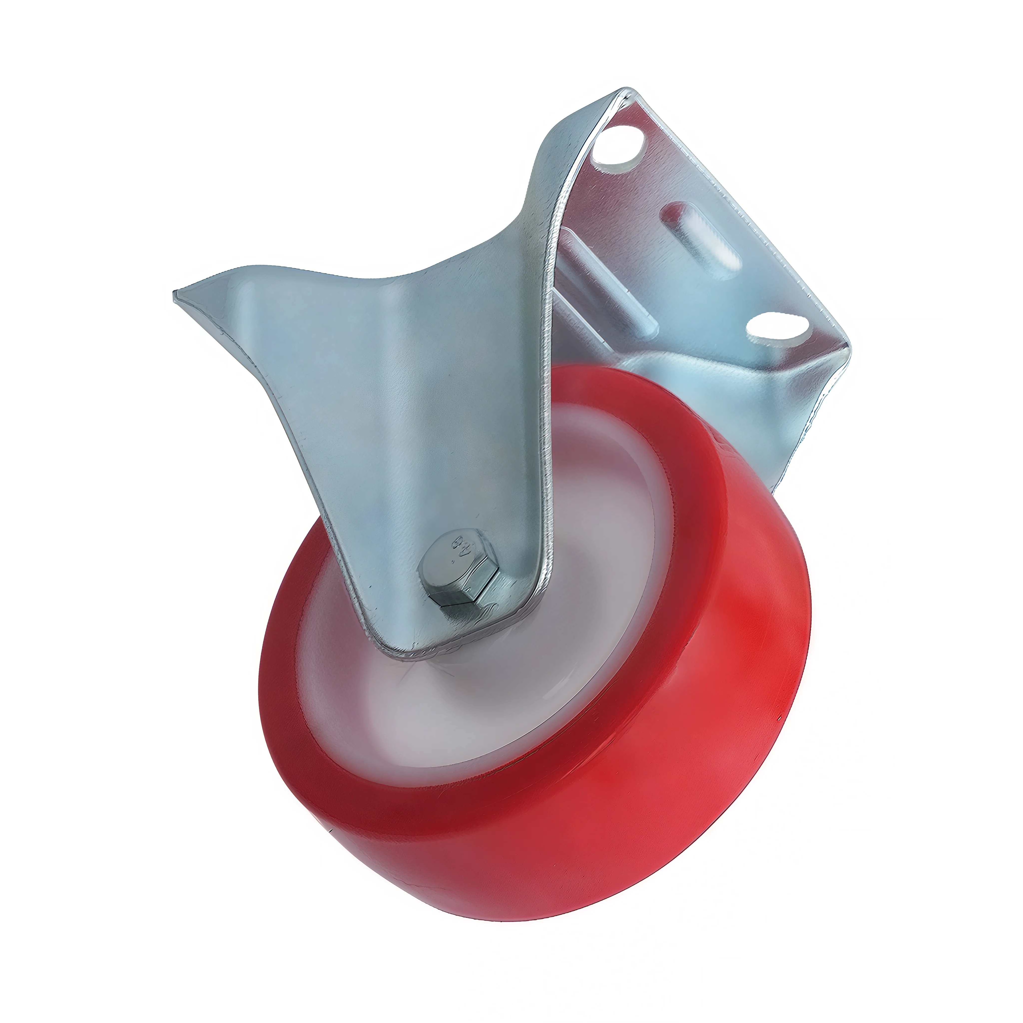 FPp 46 - Полиуретановое колесо 100 мм (площадка, неповорот, обод PP, двойной шарикоподш.)